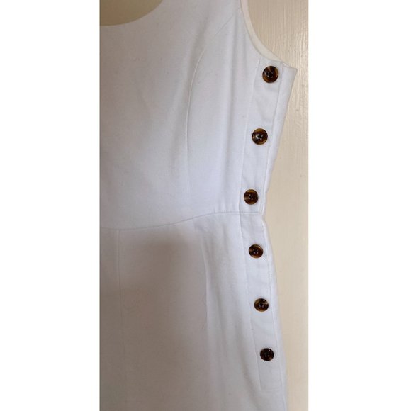 Habitual Jumpsuit Scoop Neck Sleeveless White Crepe Size 6 - Picture 4 of 6